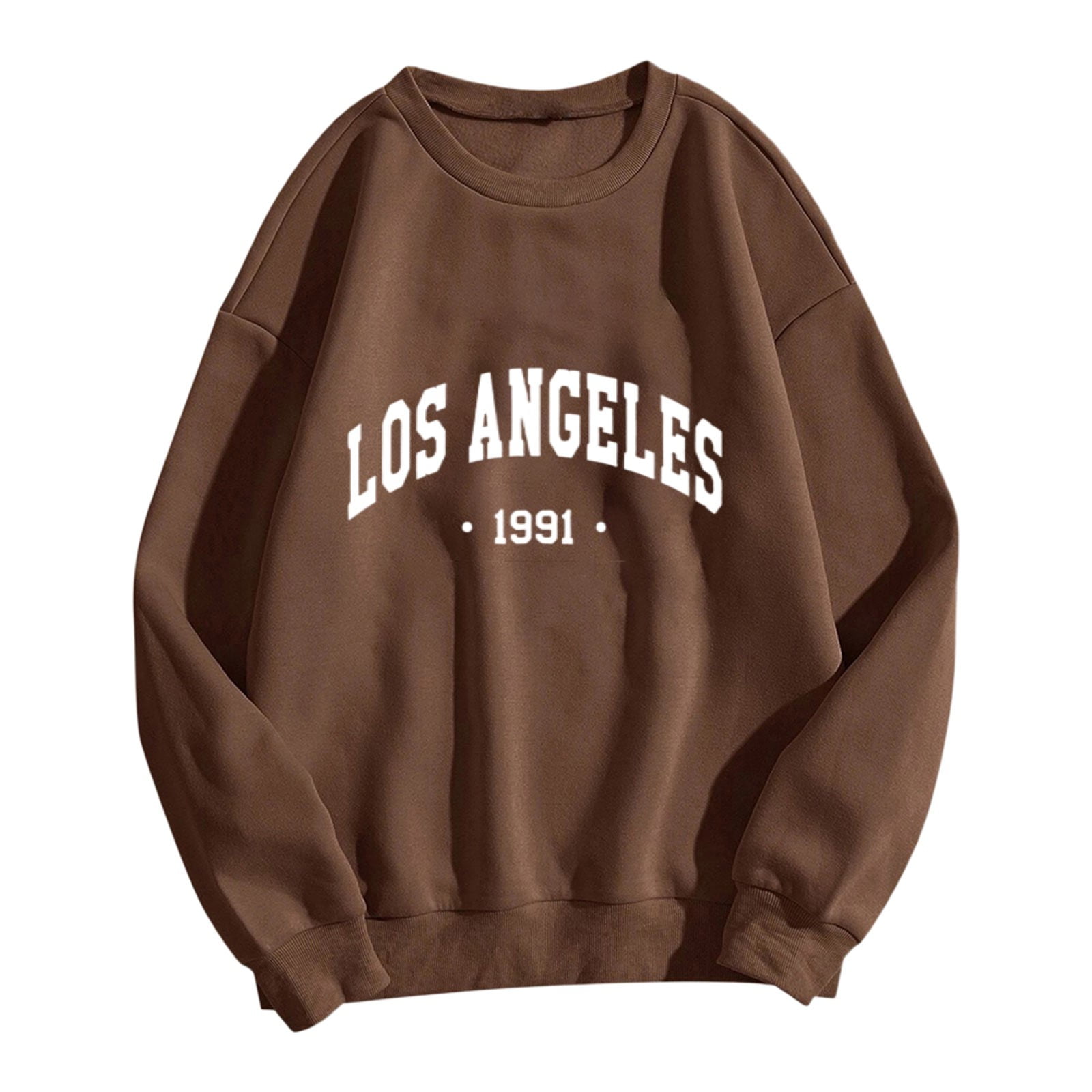 Los Angeles California Crewneck Sweatshirt For Adults - Unisex Medium-Heavy Weight, 50% Cotton 50% Polyester