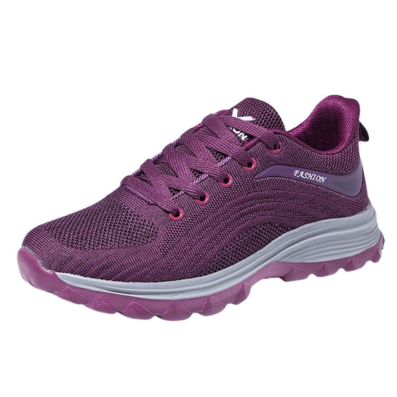 Sopiago Women's Slip On Sneakers Women's Slip on Walking Running Shoes Blade Tennis Casual Fashion Sneakers Comfort Non Slip Work Sport Trainer Purple,40