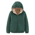 thumbnail image 1 of Sopiago Women's Stand Collar Lightweight Quilted Puffer Jacket Padded Full Zip Coat for Fall and Winter Green,2XL, 1 of 7