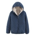 thumbnail image 1 of Sopiago Women's Stand Collar Lightweight Quilted Puffer Jacket Padded Full Zip Coat for Fall and Winter Navy,XL, 1 of 7