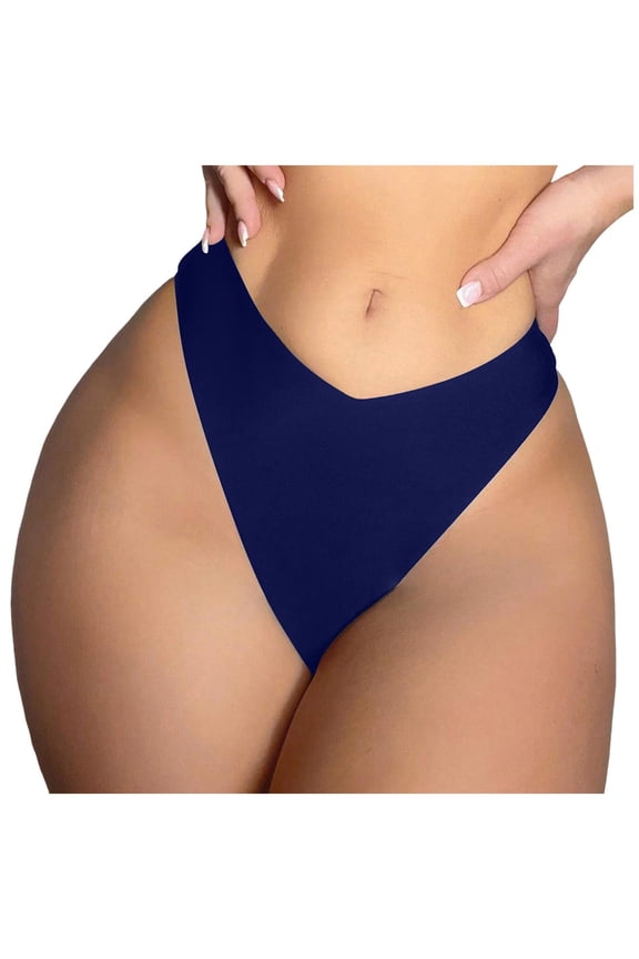 Womens Bikini Bottoms Cheeky Swimsuit Bottoms Wave Swim Briefs Basic Bathing Suit Bottom for Women Navy,XL