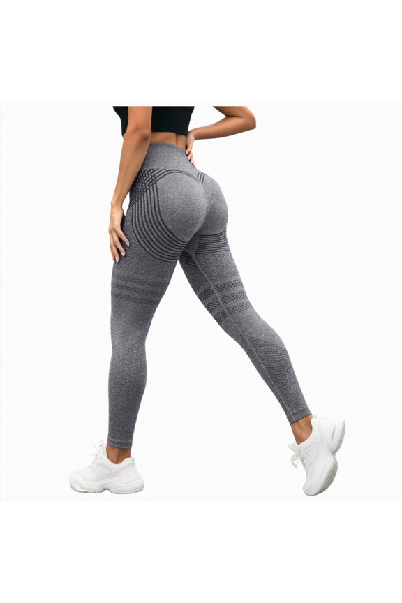 Womens Legging Skin Friendly Breathable Butt Lifting Celsior Compression Leggings(Grey,XXXXXL)