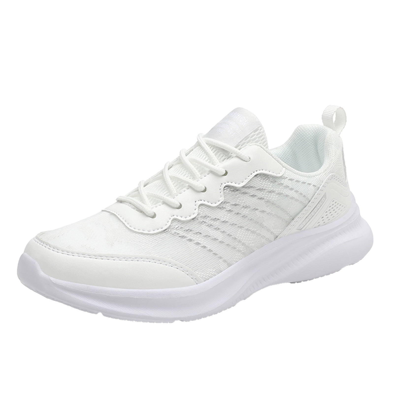 Sopiago Womens Running Shoes Womens Ladies Walking Running Shoes Slip On Lightweight Casual Tennis Sneakers Clothes Shoes White,41