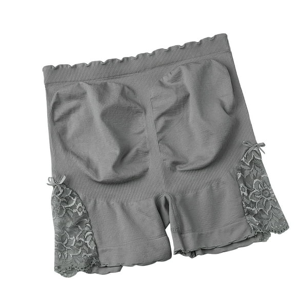 Sopiago Womens Slip Shorts for Under Dresses Anti Chafe Underwear Boyshorts Panties Lace Under Shorts Grey,One Size