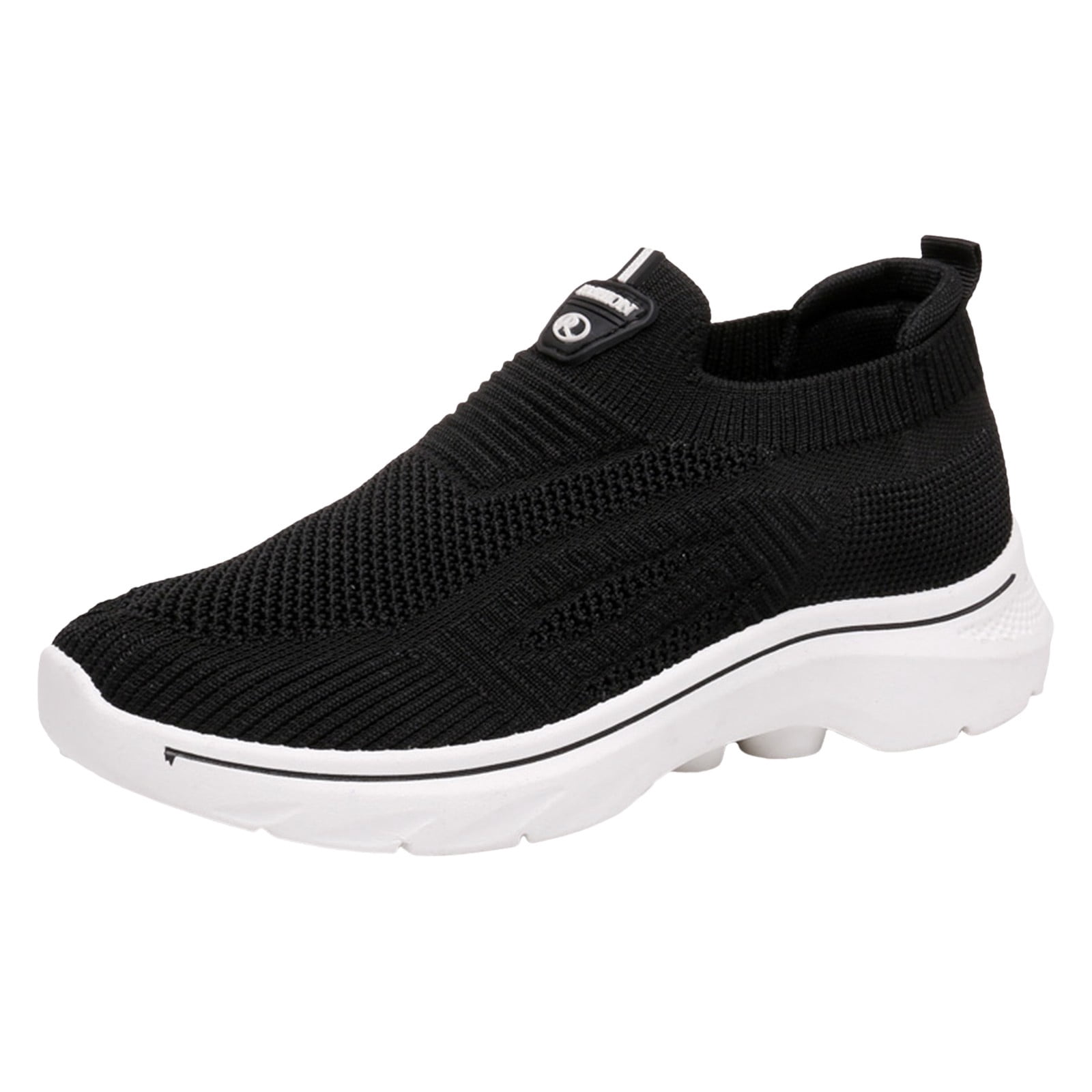 Womens Sneaker Women's Walking Shoes Slip On Casual Mesh-Comfortable Tennis Workout Sneakers Black,40