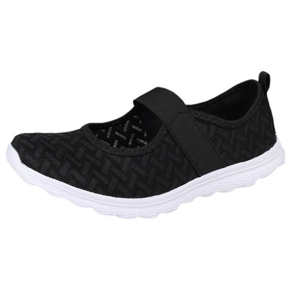 Sopiago Womens Sneakers Women Outdoor Mesh Shoes Casual Slip On Comfortable Soles Running Sports Shoes Women's Black,40