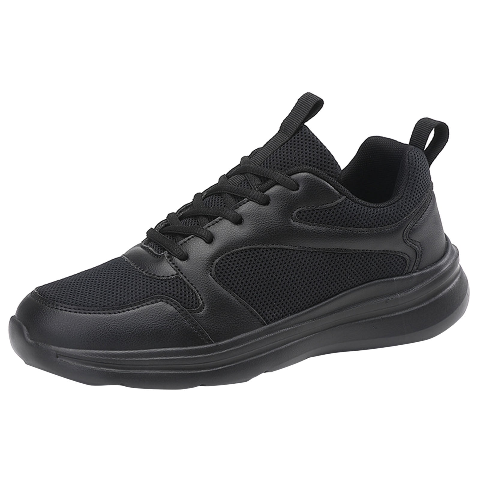 Womens Sneakers Women's Slip on Walking Shoes Tennis Lightweight Gym Sneakers Workout Breathable Cross Trainer Comfortable Fashion Sneakers Black,40