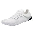 thumbnail image 1 of Sopiago Womens Sneakers Women's Unisex High Top Basketball Shoes Colorblocking-Inspired Sneakers with Arch Support Design White,42, 1 of 6