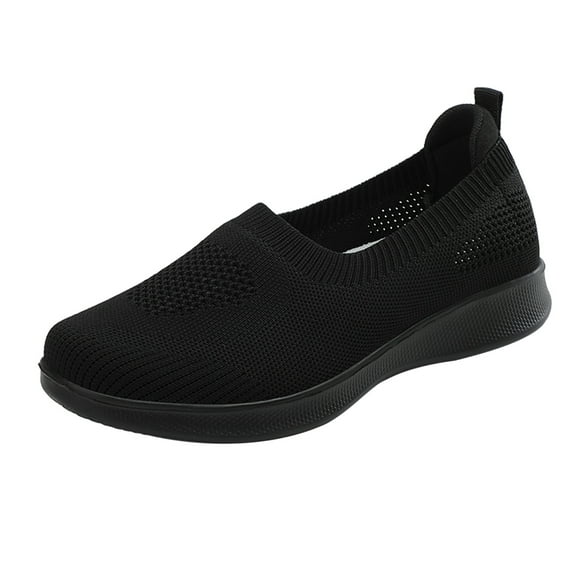 Sopiago Womens Sneakers Womens Walking Shoes Breathable Mesh Sneakers Slip On Comfort Shoes Black,38