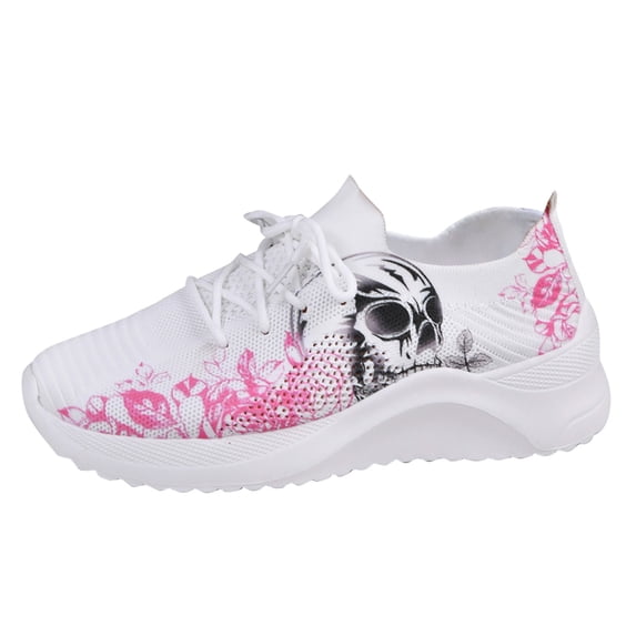 Sopiago Womens Tennis Shoes Women Fashion Mesh Round Cross Straps Flat Sneakers Running Shoes Casual Shoes White,38