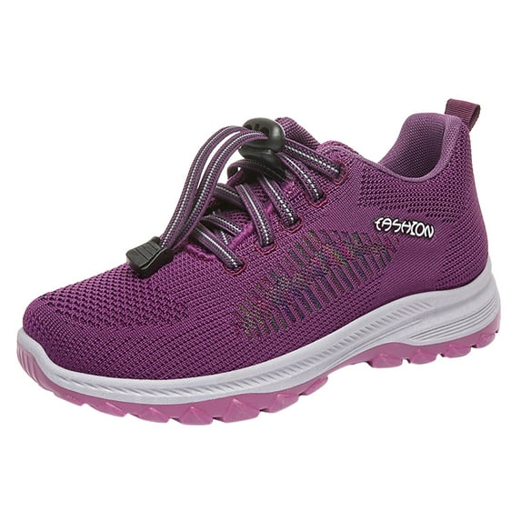 Sopiago Womens Tennis Shoes Women's Mesh Drainage Water Sneakers Fresh Impression Purple,39