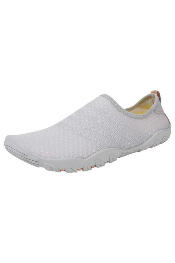 Womens Walking Shoes Slip On Breathe Mesh Walking Shoes Women Fashion Sneakers Comfort Wedge Platform Loafers Grey,39