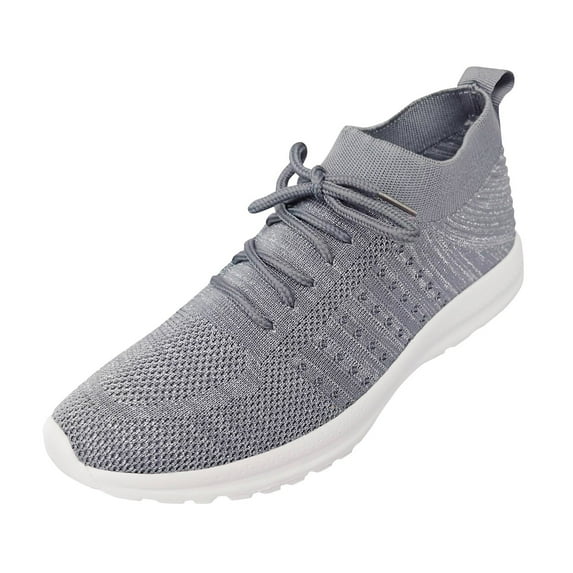 Sopiago Womens Walking Shoes Women's Running Shoes Lightweight Stylish Sneakers for Walking Gym and Jogging Breathable Fashionable Footwear Grey,39
