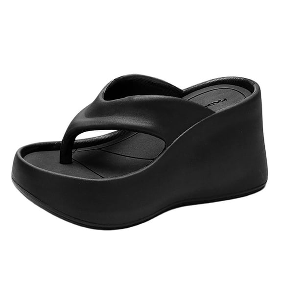 Sopiago Womens Wedge Sandals Sandals Sandals For Women Dressy Summer Womens Slingback Open Toe Wedges High Heels Beach Sandals Black,37