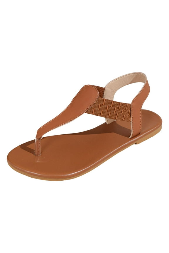Womens Wedge Sandals Women's Forever and Ever Flip Flop Sandal Brown,6.5