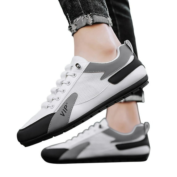 Sopiago Work Shoes for Men Men's Fashion Sneakers Sport Athletic Tennis Walking Shoes White,40