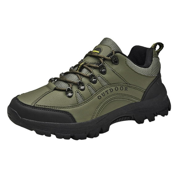 Sopiago Work Shoes for Men Men's Lightweight Quick Drying Aqua Water Shoes Athletic Sport Walking Shoes Army Green,44