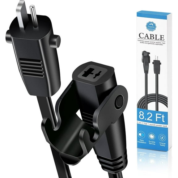 Sopito 8.2 Feet (2.5M) Extension Cord for Lift Chair or Power Recliner, Replacement Power Supply Cable for Okin Limoss Lazboy Pride Catnapper etc