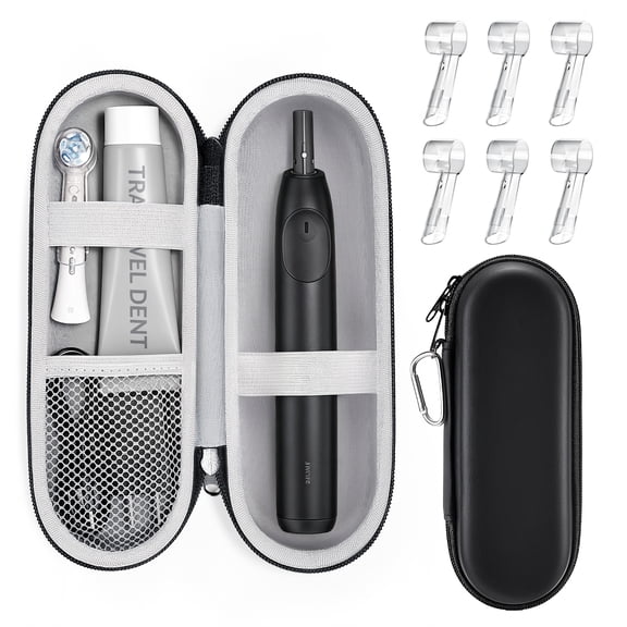 Sopito Electric Toothbrush Travel Case, EVA Bag for Philips Sonicare 1100 2100 4100 5100 6100 7500, Oral-B Pro 1000 1500, Stores Brush Heads & Accessories
