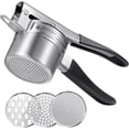thumbnail image 1 of Sopito Potato Ricer, Upgraded Stainless Steel Potato Masher with 3 Interchangeable Discs, Heavy Duty Kitchen Tool Gadget, 1 of 8
