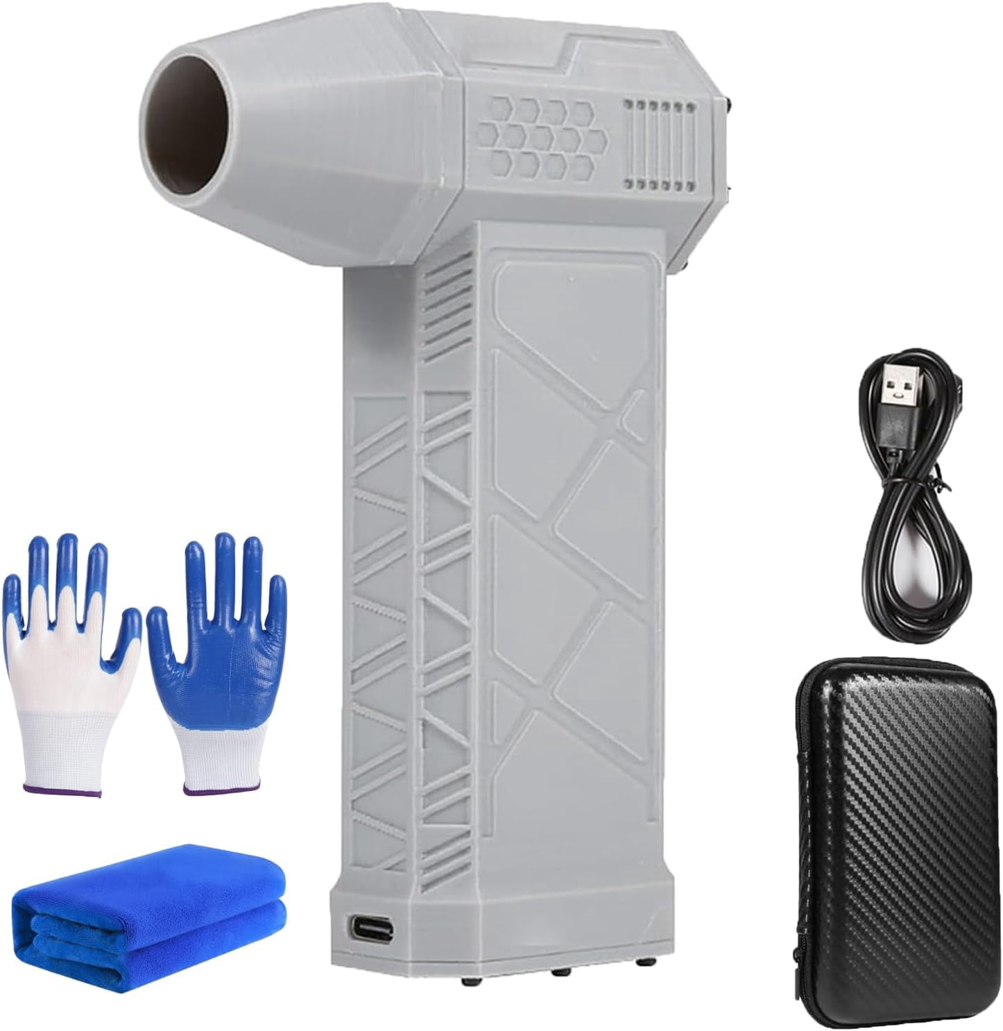 Soplador De Aire Inalámbrico ONEVAN 18V | Turbo, 3500W, 4 Boquillas, Motor Brushless, Batería Incluida