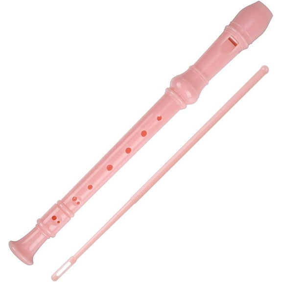 Soprano Recorder Descant Flauta Recorder 8 Hole ABS Clarinet German Style Treble flute C Key for Kids Children With Fingering Chart Instructions with Cleaning Rod Bag
