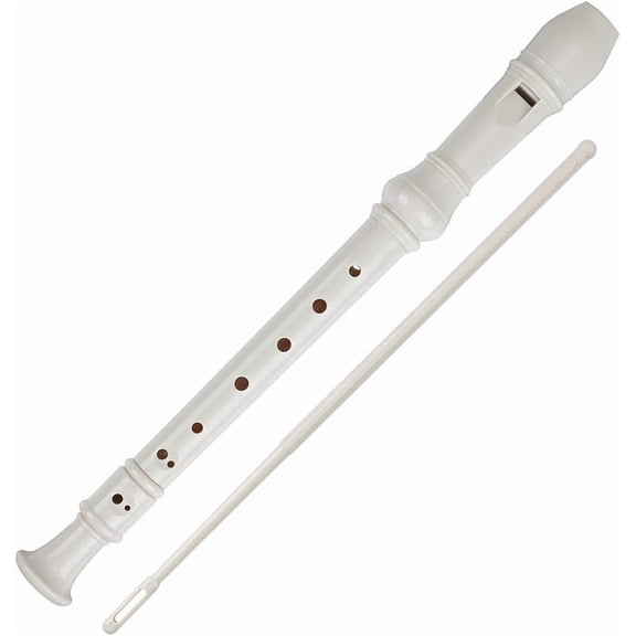 Soprano Recorder Descant Flauta Recorder 8 Hole ABS Clarinet German Style Treble flute C Key for Kids Children With Fingering Chart Instructions with Cleaning Rod Bag
