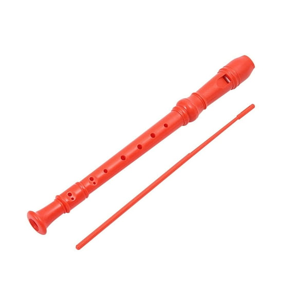Soprano Recorder Flute C Key Woodwind Instrument with Cleaning Rod for Beginners G Fingering 8 Hole High Tone