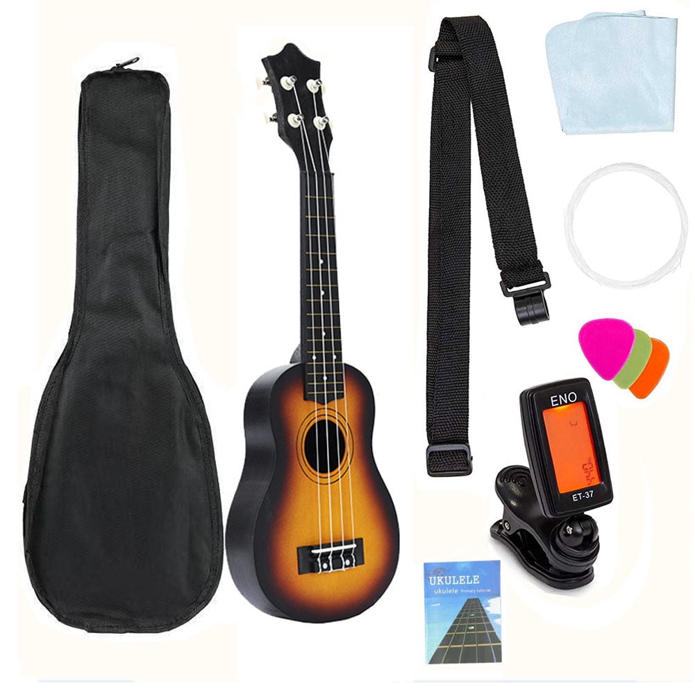 Soprano Ukulele for Beginners, 21 Inch Basswood Ukuleles Starter Kit