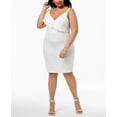 thumbnail image 1 of Soprano Womens Plus Size Ruffled Lace Bodycon Dress, 1 of 2