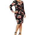 thumbnail image 1 of Soprano Womens Waist Tie Bodycon Dress, Black, Plus Size, 1X, 1 of 3