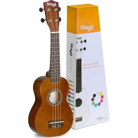 Soprano ukulele in black nylon gigbag