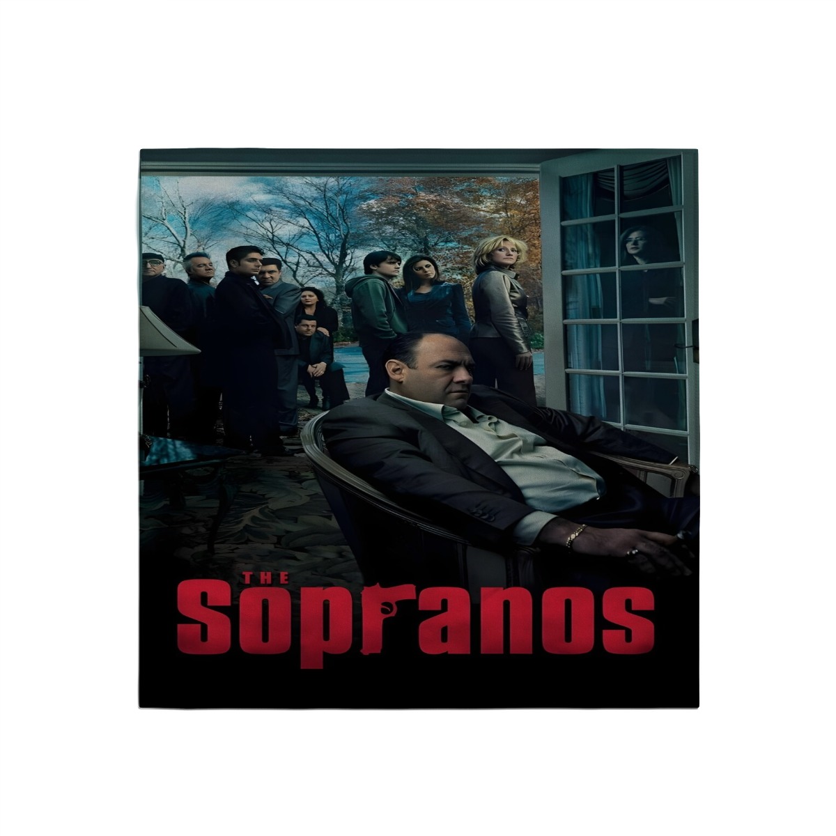 The Sopranos scarf is soft, stylish, and perfect for fans. It features ...