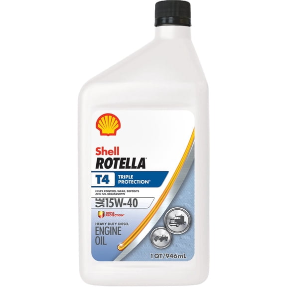 Sopus Products/Lubrication Rotella Shell T4 Triple Protection Motor Oil - Pack of 8