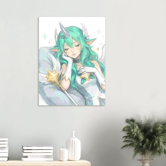 Soraka Star Guardian Poster, League of Legends Fantasy Gaming Wall Art 12x18 Inches, UNFRAMED