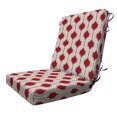 thumbnail image 1 of Soraya Scarlet Red Highback Dining Chair Cushion, 1 of 3
