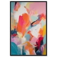 thumbnail image 1 of Sorbet Abstract II Retro Modern Abstract Canvas Wall Art by Art Remedy, Black Floater Frame, 36"x54", 1 of 7