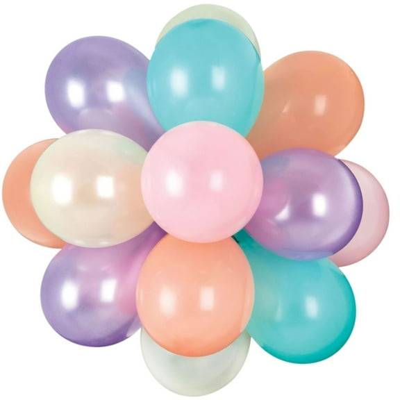Sorbet Air-Filled Latex Balloon Chandelier