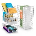 thumbnail image 1 of Sorbus 10 Pack Medium Clear Plastic Storage Bins, Clear Organizer Bins with Handle for Kitchen, Pantry, Cabinet, Refrigerator, Craft, Toys, Clothes, Closet, Under Sink, Bathroom Organizers, 1 of 7