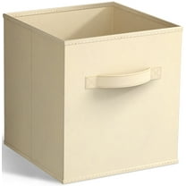 Sorbus 11" Foldable Fabric Storage Cube Bin, Beige