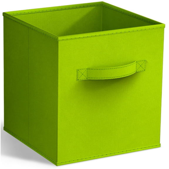 Sorbus 11" Foldable Fabric Storage Cube Bin, Green