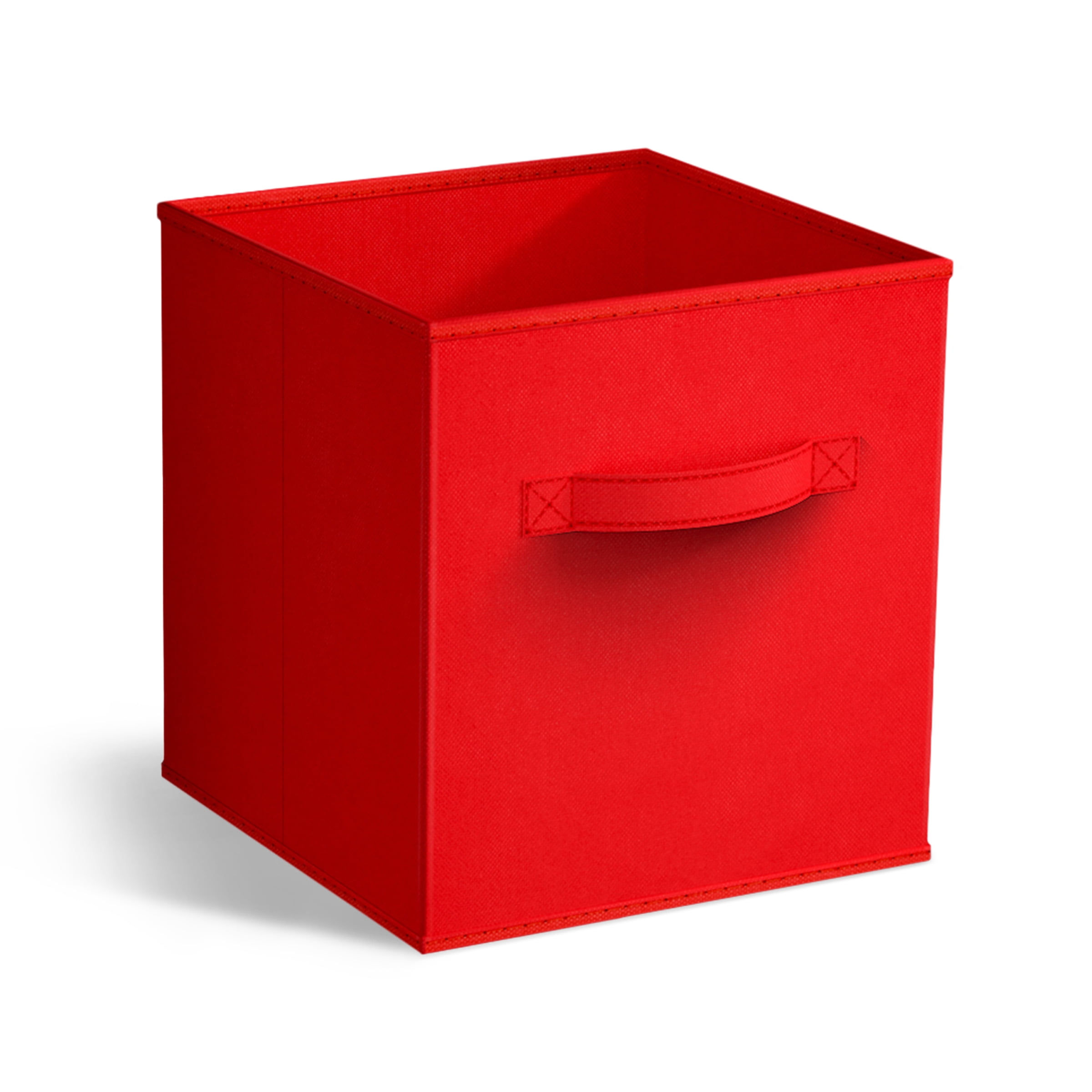 Sorbus 11" Foldable Fabric Storage Cube Bin, Red