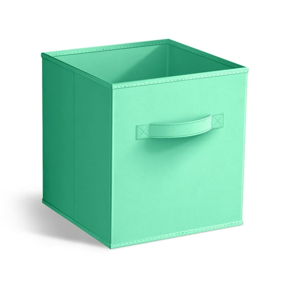 Sorbus 11" Foldable Fabric Storage Cube Bin, Teal