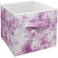 thumbnail image 1 of Sorbus 11" Foldable Fabric Storage Cube Bin, Watercolor Pink (2 pack), 1 of 4