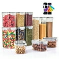 thumbnail image 1 of Sorbus 12 Pack Airtight Food Storage Containers, Labels, Marker & Measuring Spoons - Functional Dry Food Organizers for Kitchen, Pantry, Fridge and more, 1 of 7