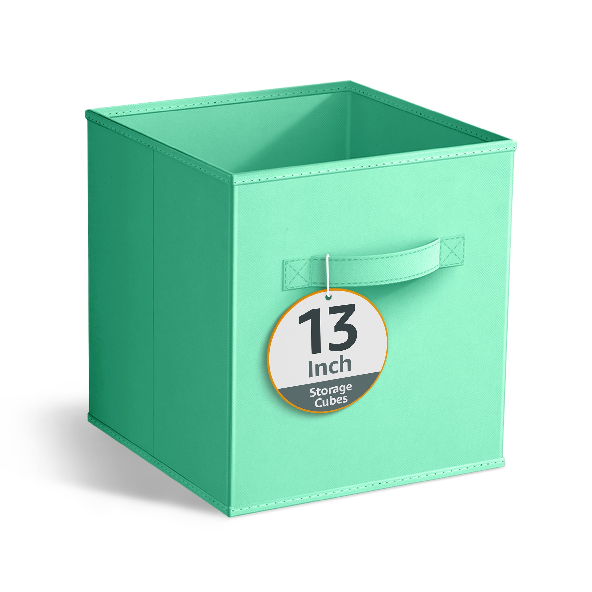 Sorbus 13" Foldable Fabric Storage Cube Bin, Teal