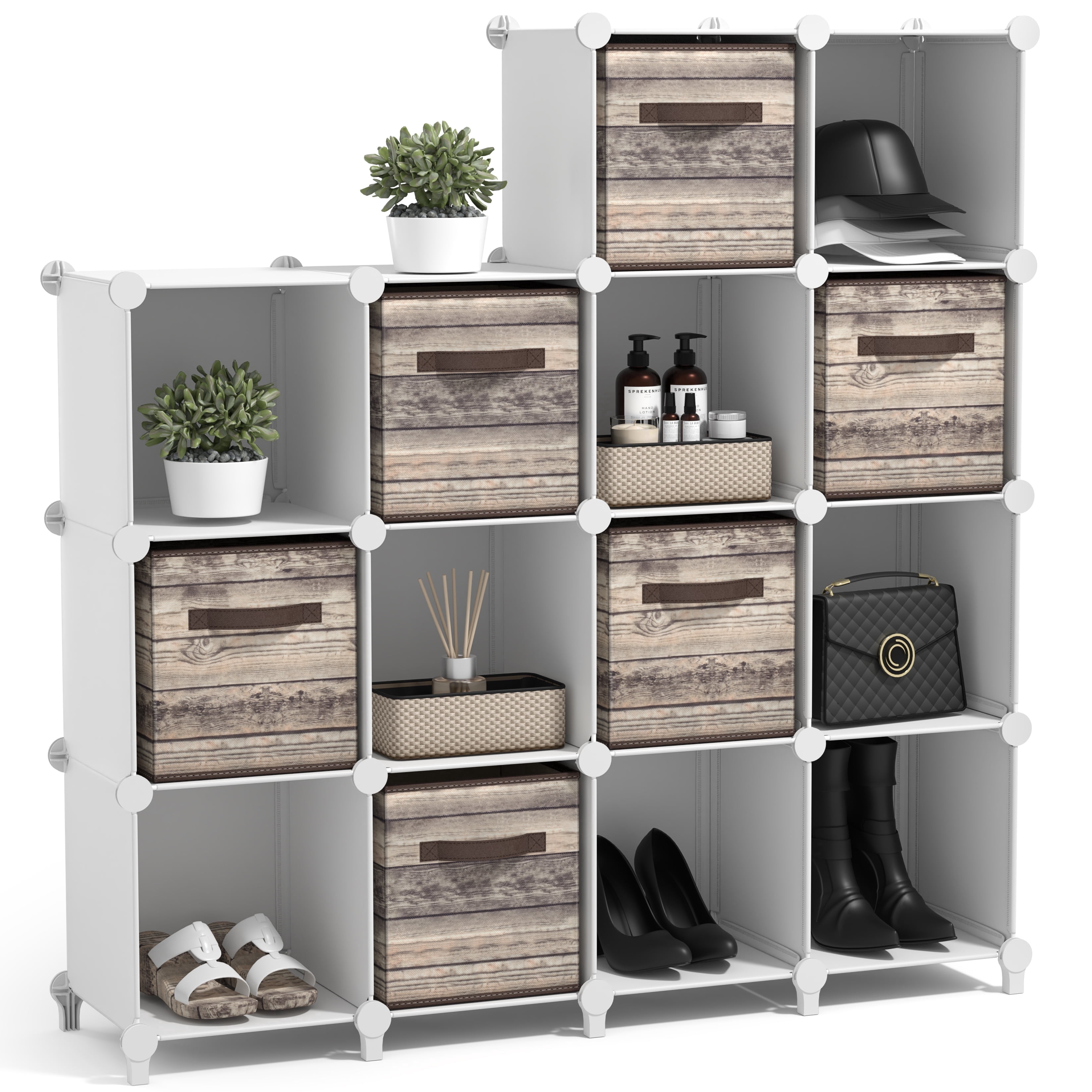Waterproof Cuby Sorbus 14 Cube Storage Shelf Organizer, Waterproof Cubby for Closet or ...
