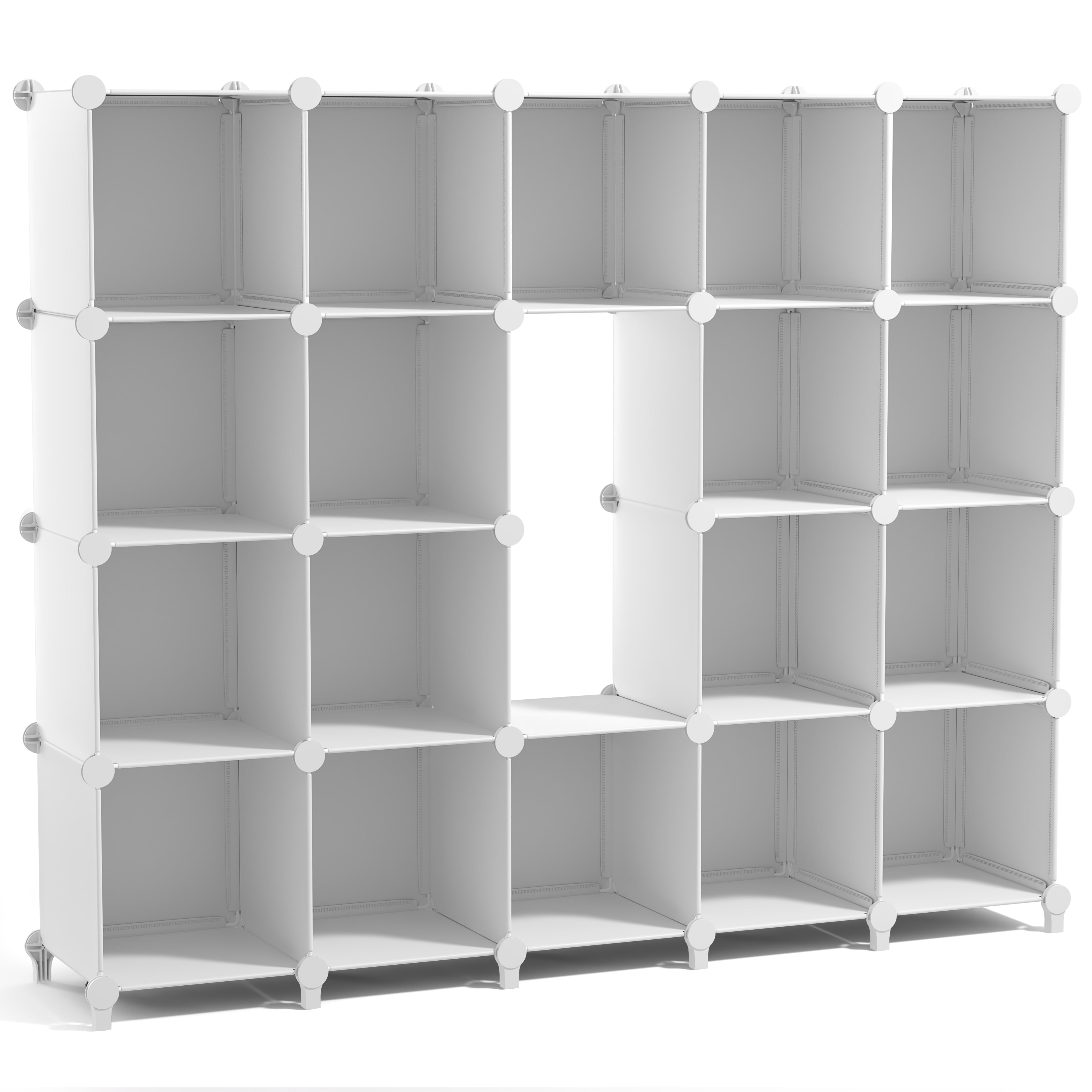 Sorbus 18-Cube Storage Organizer, Waterproof Cubby Shelf for Closet ...