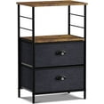 thumbnail image 1 of Sorbus 2-Drawer End Table - Bedside Furniture with 2 Shelves -Shelf Storage Accent Table Chest, 1 of 9