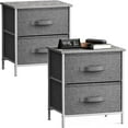 thumbnail image 1 of Sorbus 2-Drawer Nightstand Side Table: Cozy Bedside Storage & Functional Accent Piece (Set of 2), 1 of 8